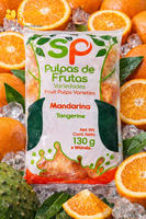 Pulpas de frutas variedades mandarina x 130gr - 10 und