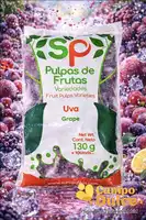 Pulpas de frutas variedades Uva x 130gr - 10 und