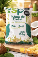 Pulpas de frutas variedades piña-coco x 130gr - 10 und