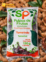 Pulpas de frutas variedades tamarindo x 130gr - 10 und