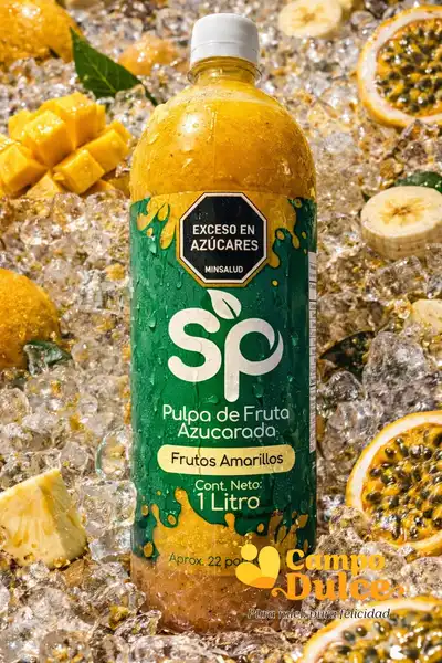 Pulpas de frutas azucaradas frutos amarrillos x 1litro-22 porciones