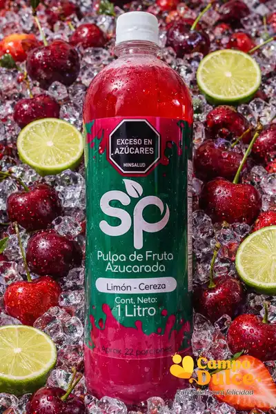 Pulpas de frutas azucaradas limon-cereza x 1litro-22 porciones